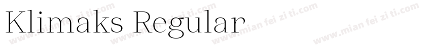 Klimaks Regular字体转换